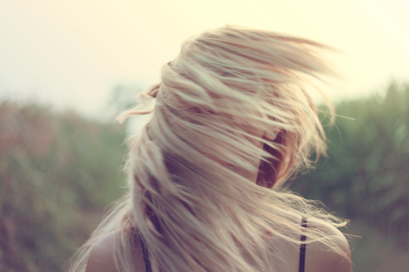 Blonde, Girl, Hairs, Person, Wind, Windy
