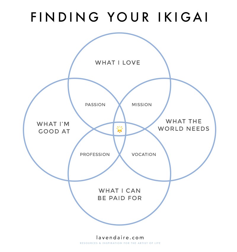 Image result for ikigai diagram